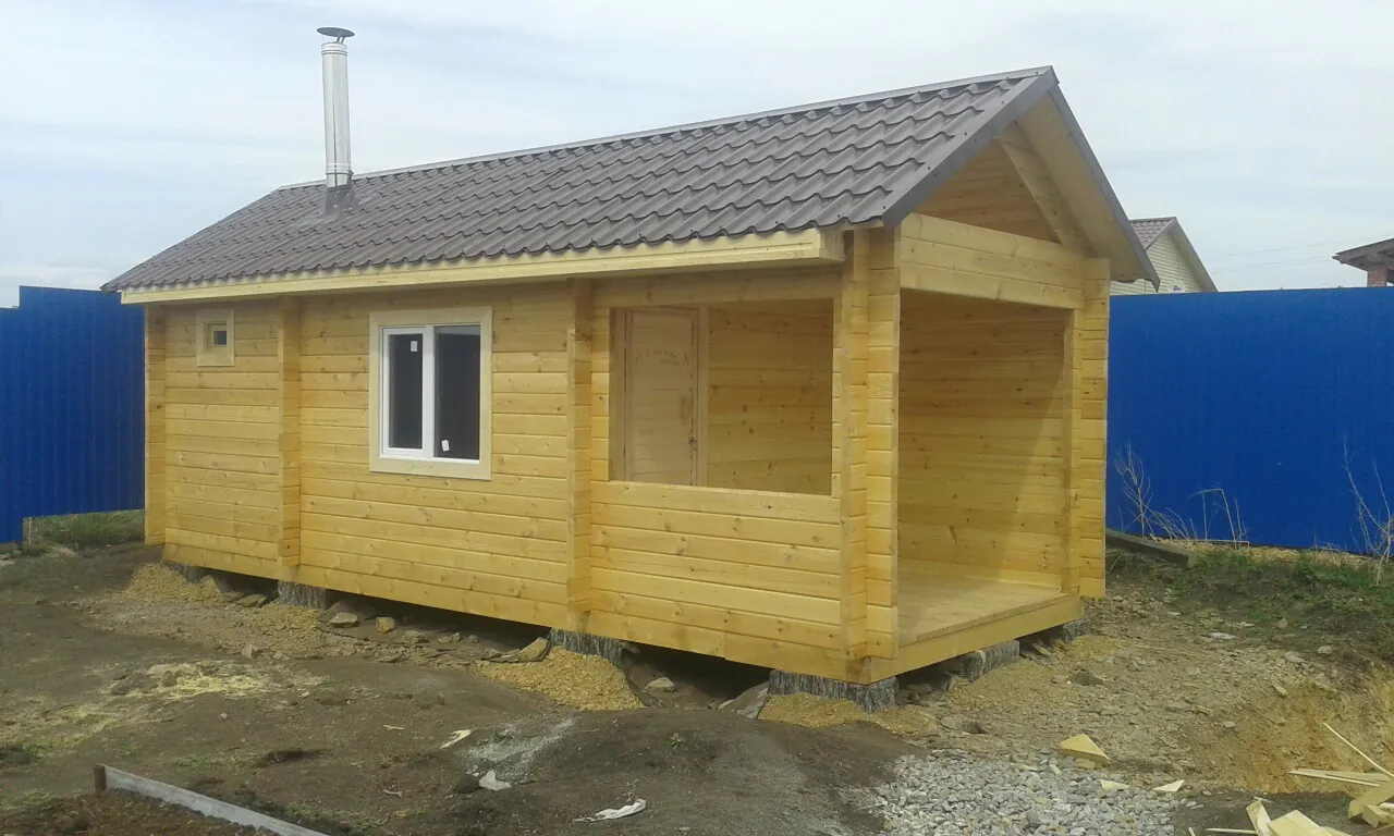 Баня 3,0х7,0 профилированный брус КАМЕРНОЙ СУШКИ 65х140.
