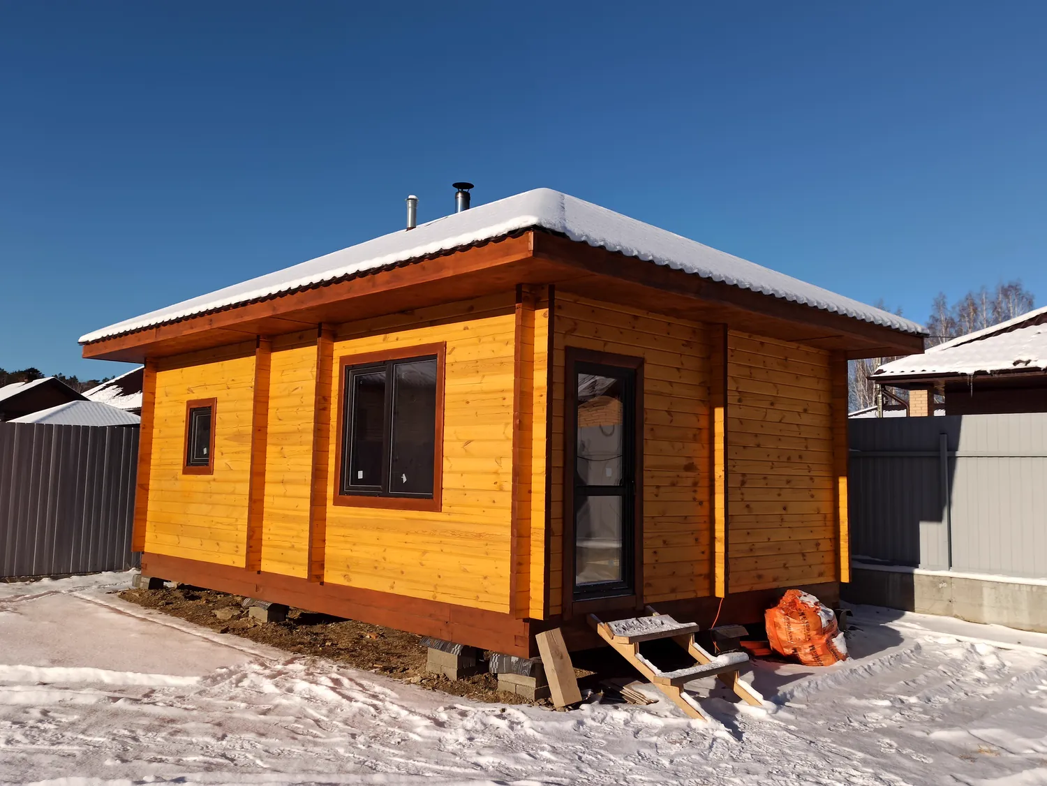 БАНЯ 4,8Х7,3 - ИЗ ПРОФИЛИРОВАННОГО БРУСА 65/140 КАМЕРНОЙ СУШКИ, КРОВЛЯ МЕТАЛЛ, УТЕПЛЕНИЕ ПОЛ+ПОТОЛОК, ПЕЧЬ, ВЕНТИЛЯЦИЯ!