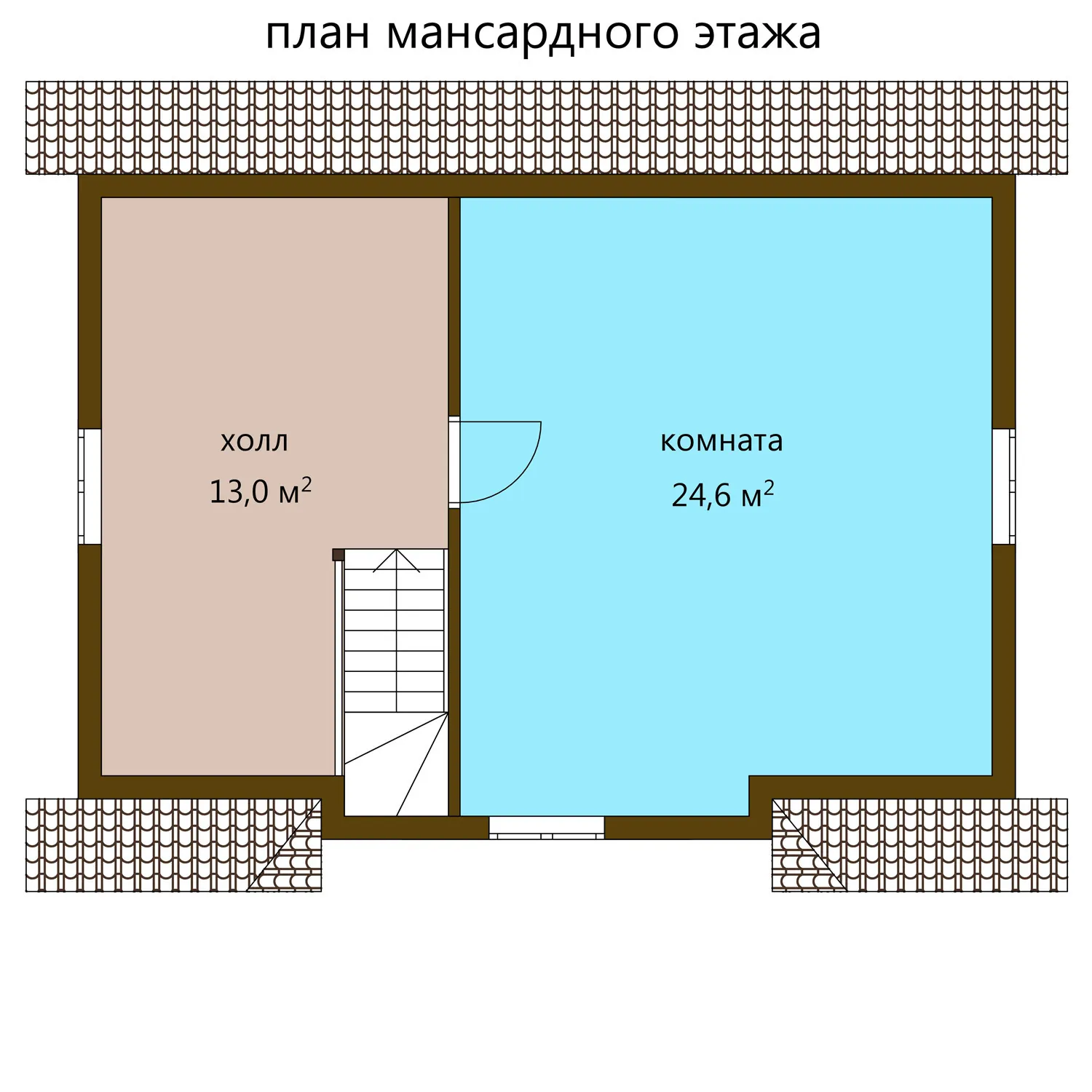 Дом 6,0 х 8,0 80,4 кв/м., фото 3