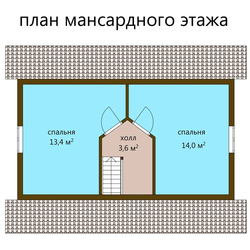 Дом 6,0 х 8,0 77,9 кв/м., фото 3
