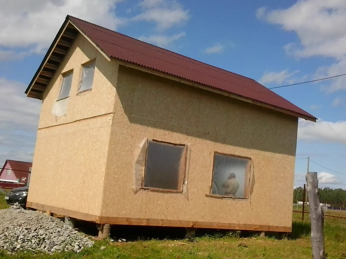 Каркасный дом, с утеплением 150 мм. (минеральная вата), 89 кв.м.