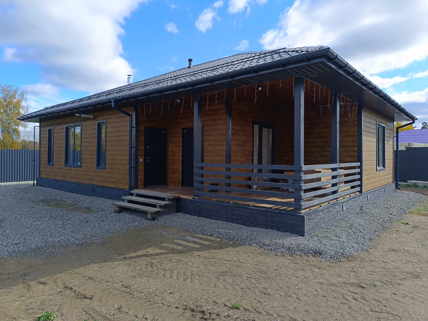 Индивидуальный дом утепелнный (эковата) каркас 150мм.<br>